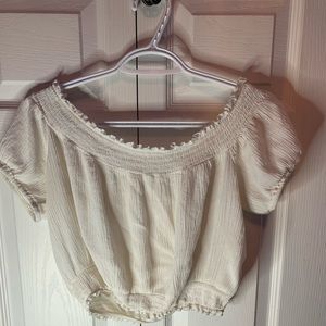 white off the shoulder